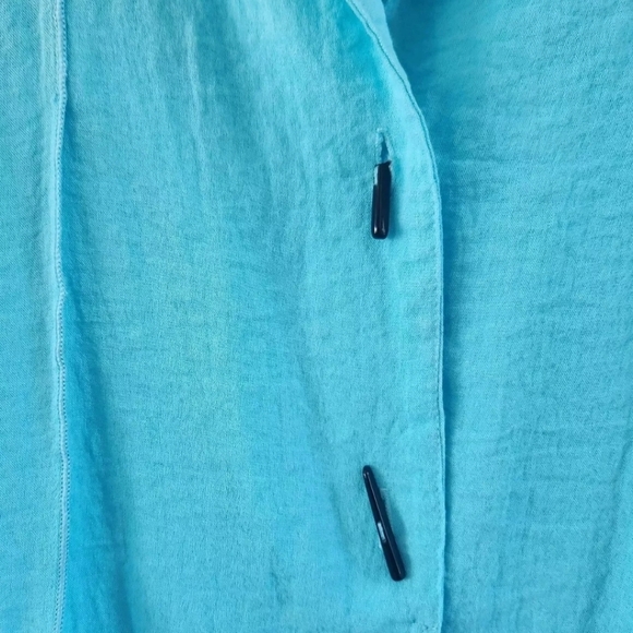 Moonlight Y&S Fashion Design Blue Button Front Lagenlook Tunic Jacket Pockets M - Picture 4 of 9